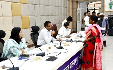 जनदर्शन में कलेक्टर ने सुनी आमजनों की समस्याएं शीघ्र निराकरण करने के दिये निर्देश
