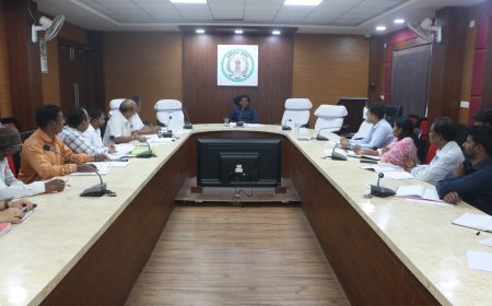 कलेक्टर द्वारा लोक स्वास्थ्य यांत्रिकी, जल संसाधन एवं क्रेडा विभाग की मासिक समीक्षा बैठक की गई