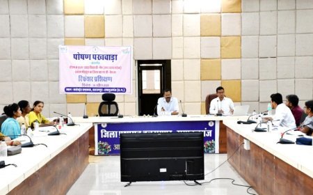 पोषण पखवाड़ा के अंतर्गत कलेक्टर ने ली महिला एवं बाल विकास विभाग की समीक्षा बैठक