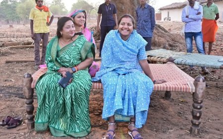 "गाँव की धड़कनों को सुनने पहुँचीं कैबिनेट मंत्री श्रीमती लक्ष्मी राजवाड़े