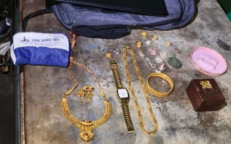 गोधनपुर और राजेन्द्रनगर में सुने मकानों से लाखों की चोरी का खुलासा, महिला समेत चार आरोपी गिरफ्तार, 5 लाख के जेवर और सामान बरामद