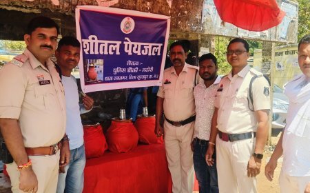 राहगीरों की प्यास बुझाएगी पुलिस… सूरजपुर में थानों के सामने खुलेंगे प्याऊ घर, लटोरी से हुई शुरुआत