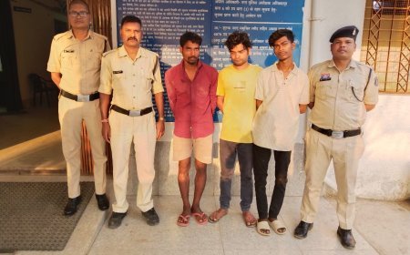 24 घंटे में सरगुजा पुलिस ने चोरी का किया खुलासा, तीन शातिर चोर पकड़े