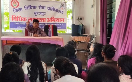 प्री-मैट्रिक कन्या छात्रावास में विधिक जागरूकता शिविर, पोक्सो और साइबर क्राइम पर दी गई जानकारी