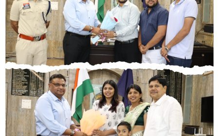 यूपीएससी स्टार्स का अम्बिकापुर में भव्य सम्मान, एसएसपी ने केशव और शची को बताया ‘प्रेरणा का प्रतीक’