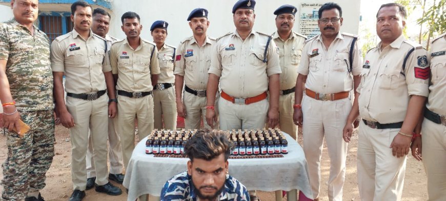 नशे के विरुद्ध सूरजपुर पुलिस की बड़ी कार्यवाही: 1.15 लाख की नशीली दवाओं के साथ एक गिरफ्तार