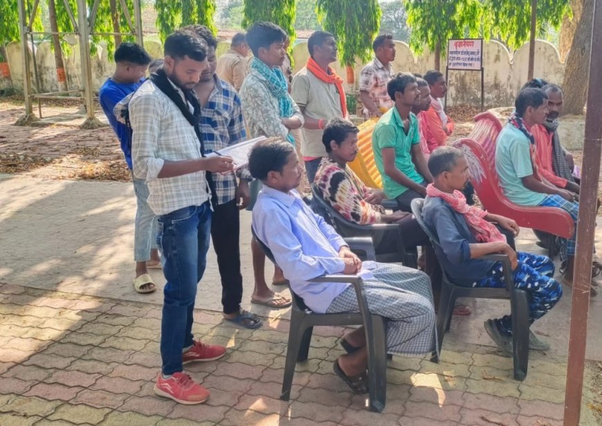 पण्डो समाज को मिली कानून की जानकारी,जयनगर पुलिस ने पण्डोनगर में लगाया थाना कैंप......