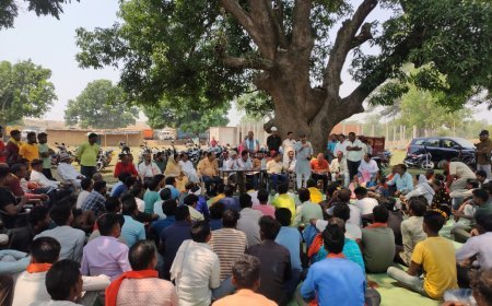 भास्करपारा खदान में जिला पंचायत सदस्य की चौपाल:ग्रामीणों की समस्याओं का सार्थक समाधान