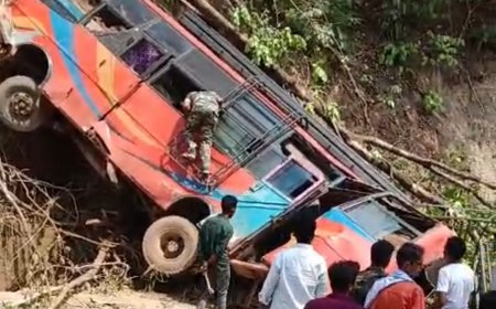 बारातियों से भरी बस खाई में गिरी, 3 की मौत, करीब 53 घायल, 7 की हालत नाजुक
