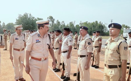 पुलिस लाइन में जनरल परेड का आयोजन,होमगार्ड-फायर फाइटर्स ने दिखाया रेस्क्यू का दमखम