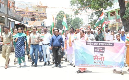 रामानुजनगर में तिरंगा यात्रा: ‘ऑपरेशन सिंदूर’ की सफलता पर देशभक्ति का ज्वार, विधायक भूलन सिंह मरावी ने बढ़ाया सेना का हौसला