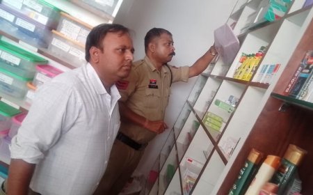 नशीली और गर्भपात दवाओं पर सरगुजा पुलिस-ड्रग विभाग की बड़ी कार्रवाई: मेडिकल स्टोर्स में औचक निरीक्षण, मृत्यु की घटना के बाद सख्ती