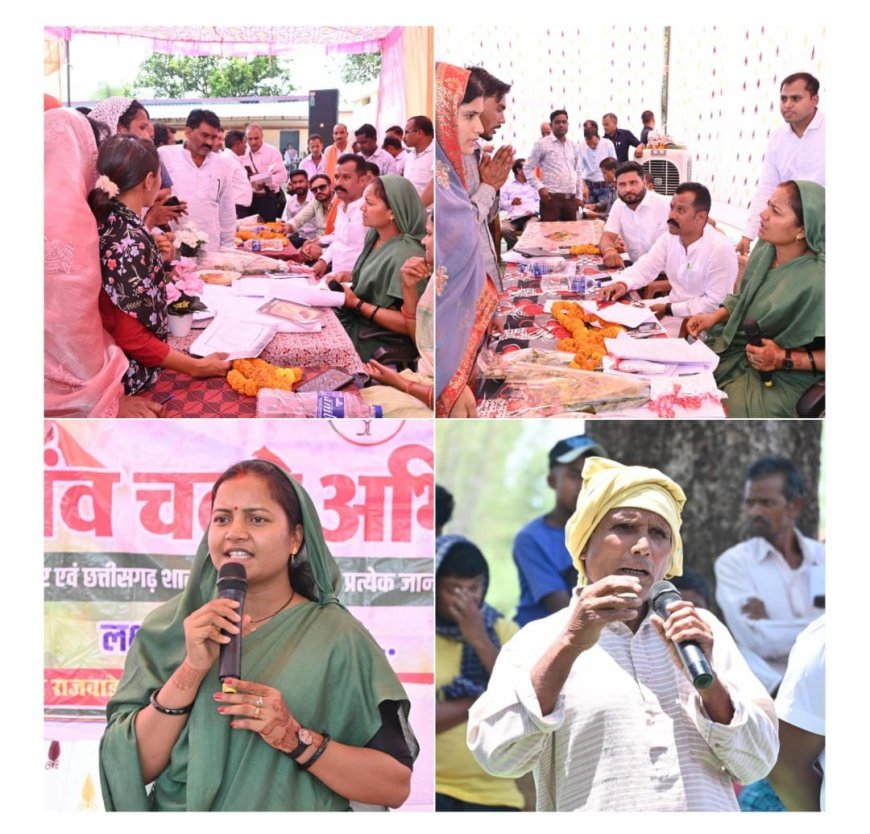 गांव-गांव चौपाल, दिल से संवाद: कैबिनेट मंत्री श्रीमती लक्ष्मी राजवाड़े ने योजनाओं की हकीकत परखी, समस्याएं सुनीं, मातृत्व को दिया सम्मान और जनसेवा की पेश की मिसाल