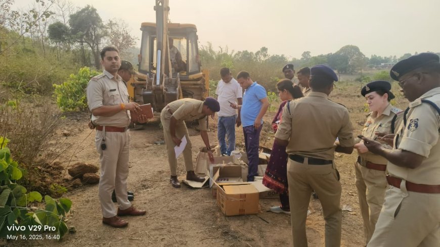 75 प्रकरणों में 2131 लीटर जप्त शराब का नष्टीकरण, सरगुजा पुलिस की बड़ी कार्रवाई