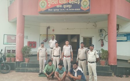 बसदेई पुलिस की बड़ी कार्रवाई: करीब 5 लाख की मवेशियों संग तीन तस्कर गिरफ्तार, एक फरार