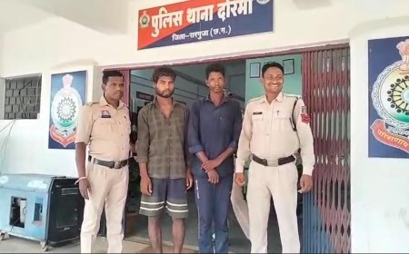 सोलर पंप चोरी के दो आरोपी गिरफ्तार, 15 हजार का पंप बरामद