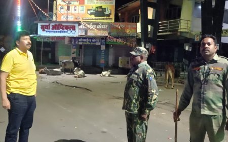 डीआईजी-एसएसपी की देर रात चौकसी, रात्रि गश्त प्वाइंट्स का लिया जायजा, पुलिसकर्मियों को दी कड़ी हिदायत