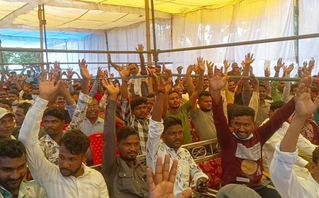 कोल माइंस का ग्रामीणों ने किया तीखा विरोध, पर्यावरणीय जनसुनवाई का किया बहिष्कार