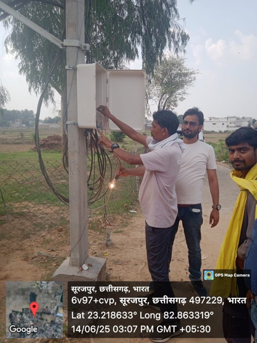सूरजपुर के साहू गली में वोल्टेज समस्या का समाधान, नया ट्रांसफार्मर स्थापित