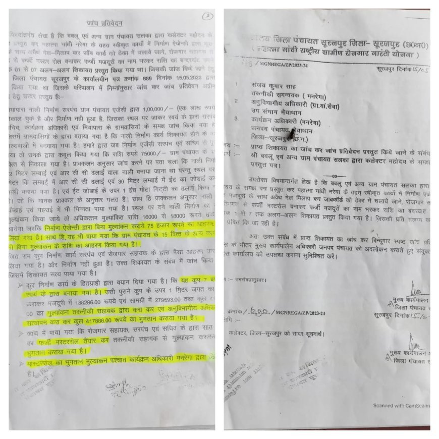मनरेगा में लूट का ‘खेल’: सरपंच-सचिव बलि का बकरा, अफसरों पर मेहरबानी क्यों....?