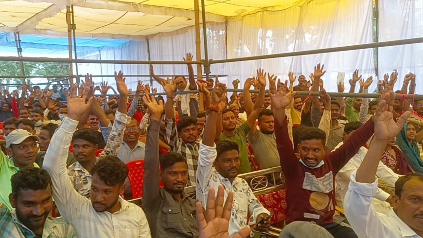 कोल माइंस का ग्रामीणों ने किया तीखा विरोध, पर्यावरणीय जनसुनवाई का किया बहिष्कार