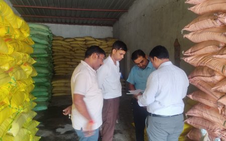 उर्वरक विक्रय केंद्रों पर सख्ती, अनियमितता पाए जाने पर 9 दुकानदारों को नोटिस