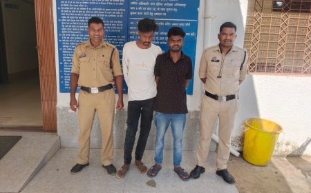 अवैध अंग्रेजी शराब की बड़ी खेप के साथ दो आरोपी गिरफ्तार, करीब 58.32 लीटर अवैध अंग्रेजी शराब बरामद