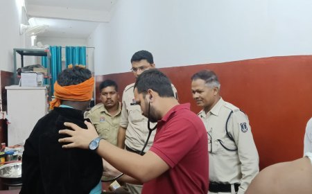 नदी के तेज बहाव में बह रहे युवक को प्रतापपुर पुलिस ने बचाया, ग्रामीणों ने की सराहना