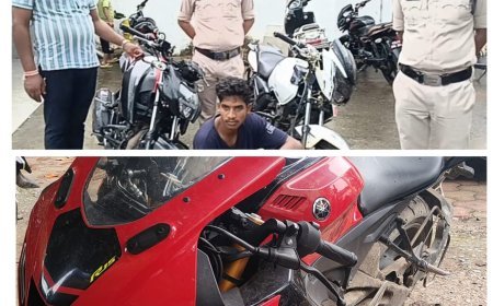 मोटरसाइकिल चोरी का खुलासा, एक बालिग एवं पांच नाबालिग गिरफ्तार
