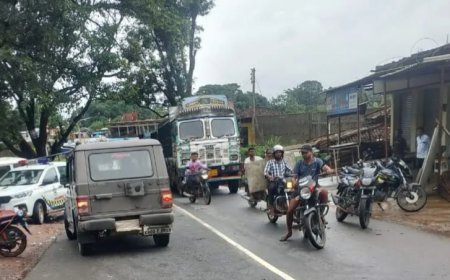 विशालकाय पेड़ गिरने से राजपुर-कुसमी मार्ग बाधित, ट्रैक्टर क्षतिग्रस्त, जाम से हाहाकार