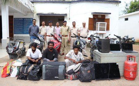 8 चोरियों का सनसनीखेज खुलासा, 2 शातिर चोर व 1 खरीददार गिरफ्तार, 9 लाख का माल बरामद