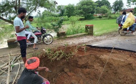 बारिश का तांडव: पुलिया ध्वस्त, जनजीवन अस्त-व्यस्त, ग्रामीणों का प्रशासन पर फूटा गुस्सा