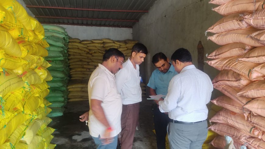 उर्वरक दुकानों पर कृषि विभाग की सख्ती, अनियमितता पर सील और नोटिस की कार्रवाई