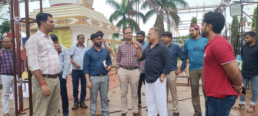 मैनपाट में तीन दिवसीय प्रशिक्षण शिविर की तैयारियां जोरों पर: कलेक्टर ने लिया व्यवस्थाओं का जायजा