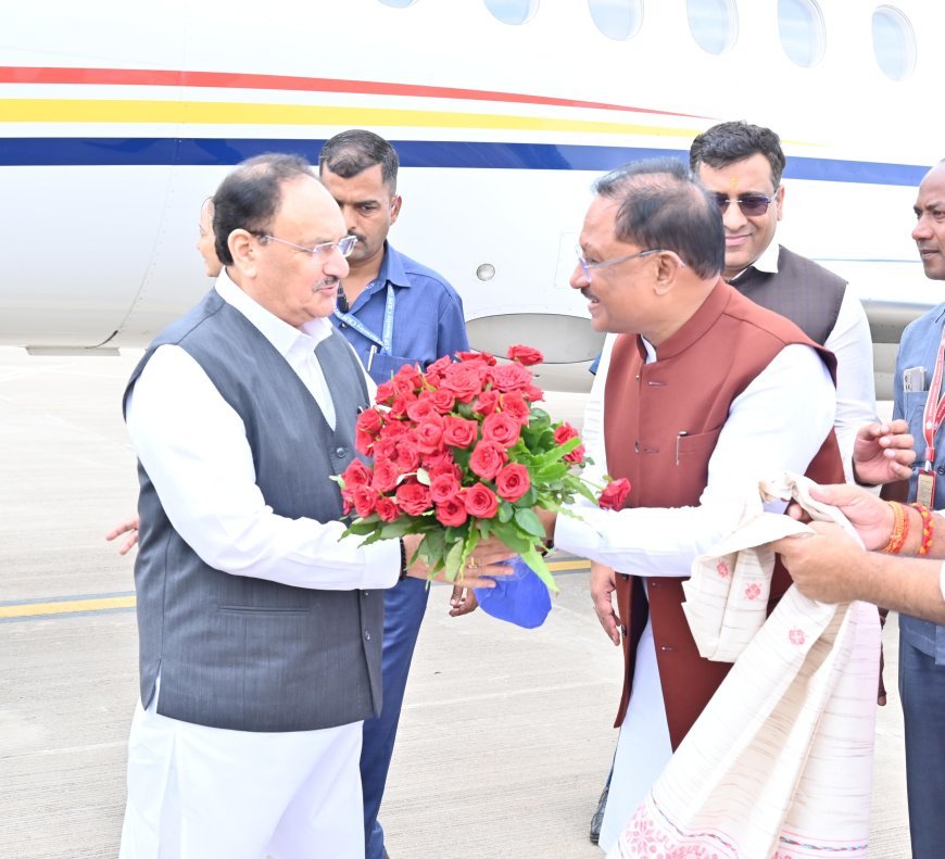 केंद्रीय मंत्री जेपी नड्डा का अम्बिकापुर में भव्य स्वागत, मैनपाट में भाजपा के चिंतन सह प्रशिक्षण शिविर में होंगे शामिल