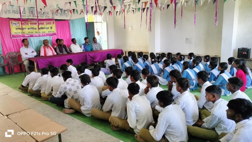 भटगांव में शाला प्रवेश उत्सव का भव्य आयोजन, मंडल अध्यक्ष ने छात्रों को दी शुभकामनाएं