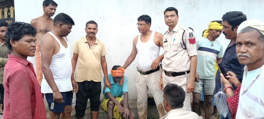 नदी के तेज बहाव में बह रहे युवक को प्रतापपुर पुलिस ने बचाया, ग्रामीणों ने की सराहना