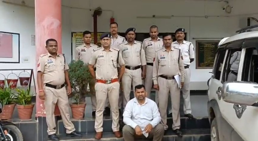 गढ़वा का फरार मवेशी तस्कर मकसूद खान बसदेई पुलिस के हत्थे चढ़ा, स्कॉर्पियो वाहन जप्त