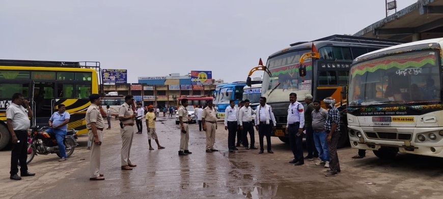सरगुजा पुलिस की प्रेशर हॉर्न पर ताबड़तोड़ कार्रवाई: 25 बसों से वसूला 50 हजार का जुर्माना