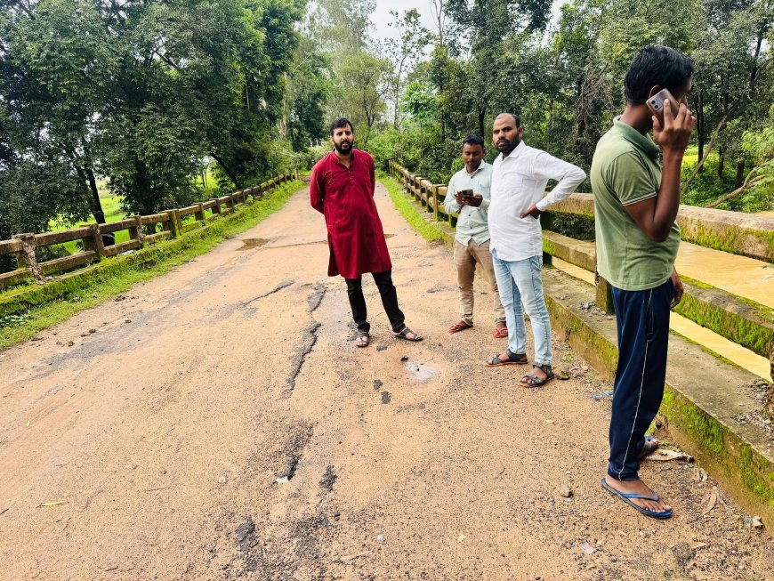 बेलसोता नाला पुल की जर्जर हालत से ग्रामीणों की मुश्किलें होगी कम, सांसद चिंतामणि महाराज की पहल से वैकल्पिक व्यवस्था शुरू
