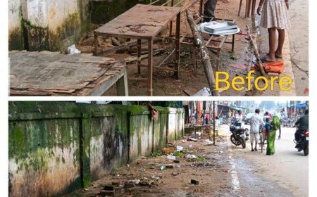 अतिक्रमण पर चला प्रशासन का बुलडोजर, स्वच्छता अभियान ने बदली चौक की सूरत