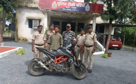 साप्ताहिक बाजार में पेट्रोल डालकर दुकानदार पर जानलेवा हमला, शातिर अपराधी अम्बिकापुर से गिरफ्तार