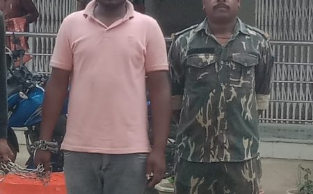 बकरा चोर गैंग का पर्दाफाश, शातिर कार्तिक पुलिस के हत्थे चढ़ा, मोटरसाइकिल-बकरा बरामद