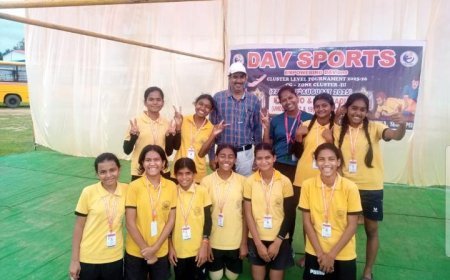 डीएवी के होनहारों ने क्लस्टर गेम्स में मचाया धमाल, जोनल के लिए क्वालीफाई; भाला फेंक में जयदीप चमके
