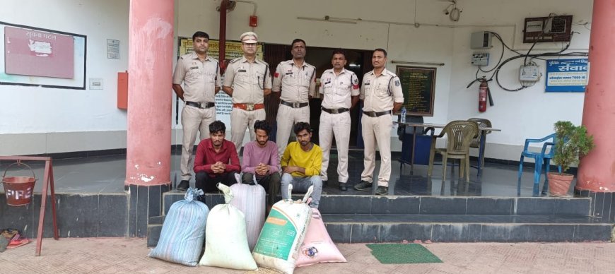 धान चोरी का खुलासा: तीन आरोपी जेल में, दो फरार, पुलिस की ताबड़तोड़ कार्रवाई