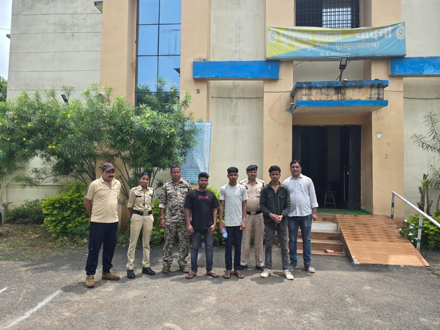 बालिका से अनाचार के तीन मामलों में पुलिस ने 3 आरोपियों को दबोचा