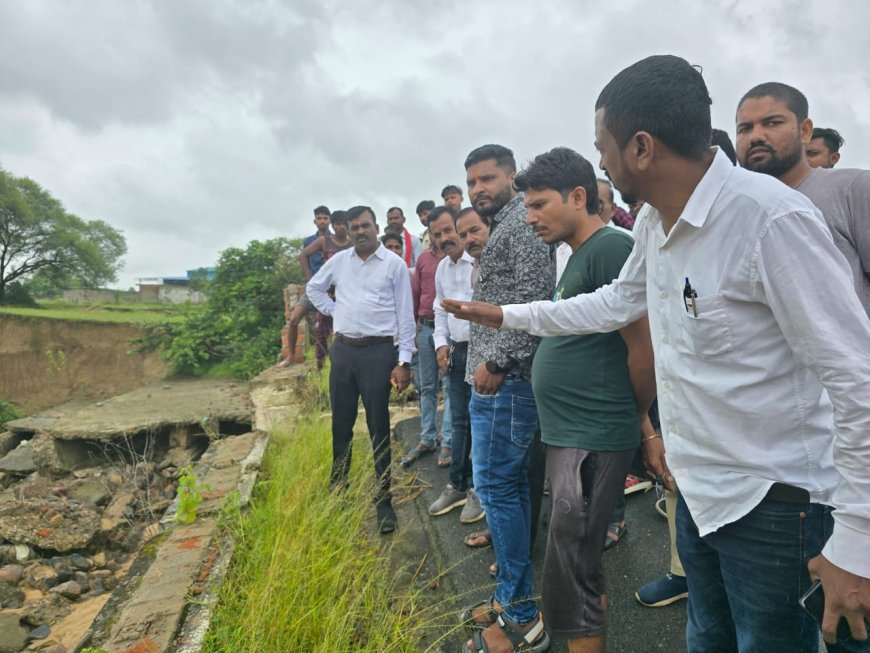 टूटा पुल नहीं रहेगा मुसीबत, मंत्री श्रीमती लक्ष्मी राजवाड़े की पहल से 7 दिन में बनेगा गोबरी नदी पर अस्थायी रपटा