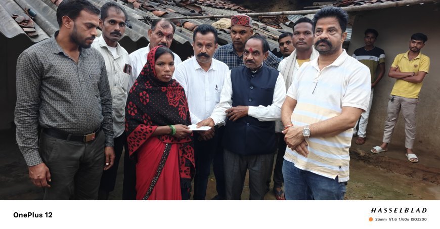 बिजली हादसे में दो ग्रामीणों की मौत, मंत्री श्रीमती लक्ष्मी राजवाड़े ने बढ़ाया मदद का हाथ