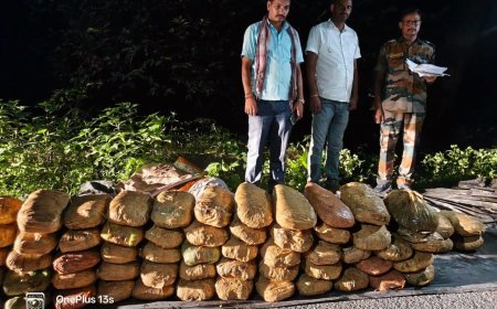 पुलिस ने किया ट्रैक्टर की ट्रॉली में गुप्त चैंबर से करीब 125.51 किलो गांजे को जब्त, एक तस्कर गिरफ्तार