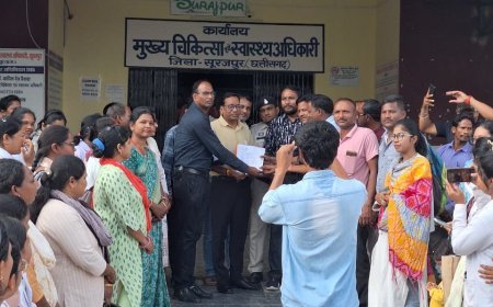 एनएचएम हड़ताल का बड़ा धमाका: 16 हजार कर्मचारियों का सामूहिक इस्तीफा, 25 अफसर बर्खास्तगी से नाराज़ जिले के करीब 630 कर्मीयों ने सौंपा सामूहिक इस्तीफा